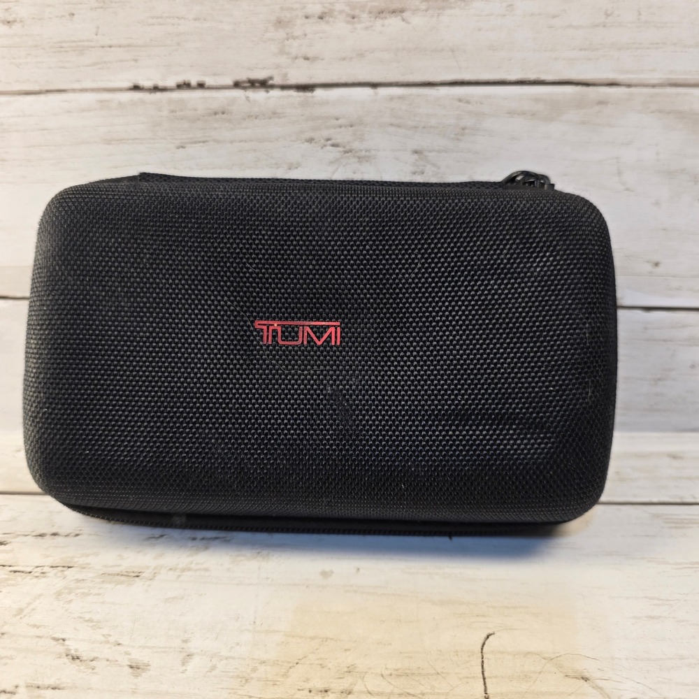 Tumi for Delta Airlines Amenity Kit Case Black Ballistic Nylon Travel Organizer